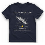 Titanic Swim Team T-Shirt - Heather Navy front
