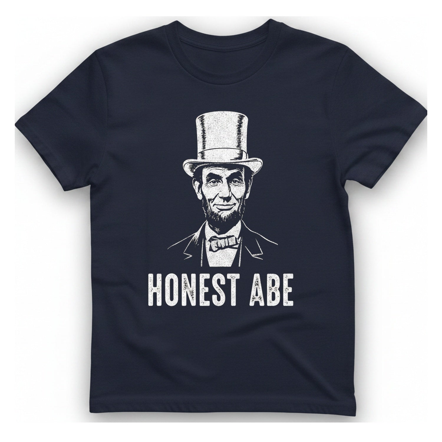 Honest Abe T-Shirt - Heather Navy front