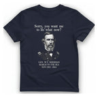 Sherman March To Sea T-Shirt - Heather Navy front