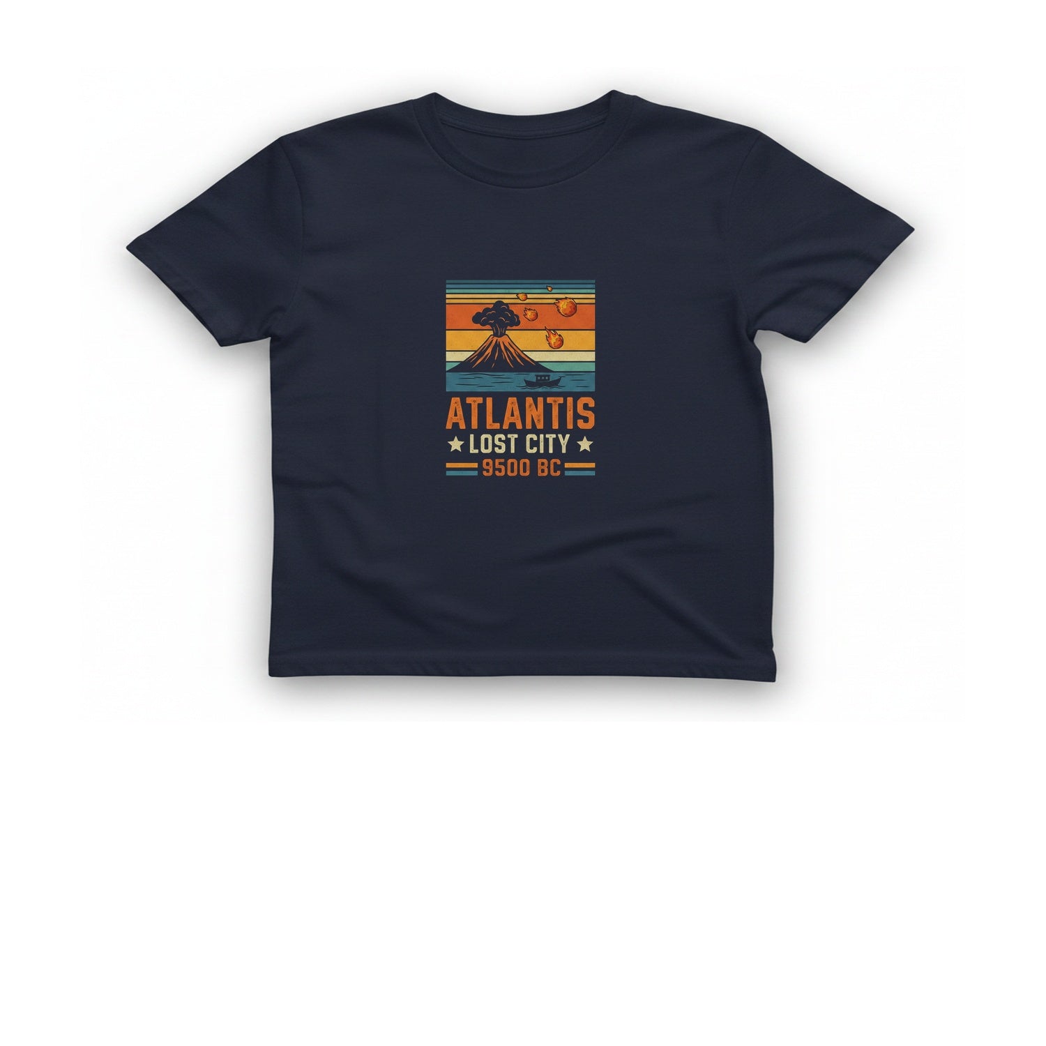 Atlantis Lost City T-Shirt - Heather Navy front