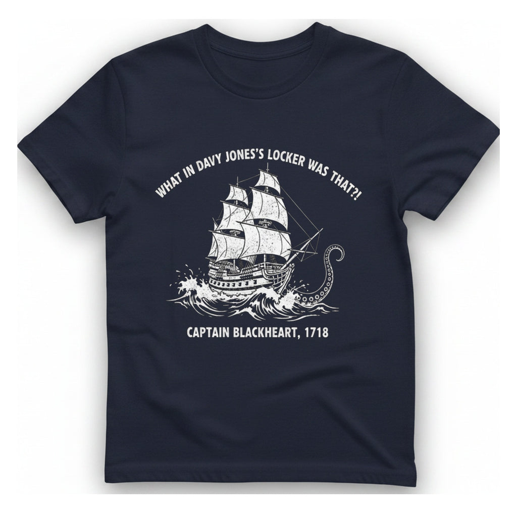 Davy Jones Locker T-Shirt - Heather Navy front