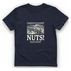 Bastogne Nuts Defiance T-Shirt - Heather Navy front