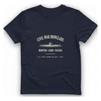 Civil War River Ironclads T-Shirt - Heather Navy front