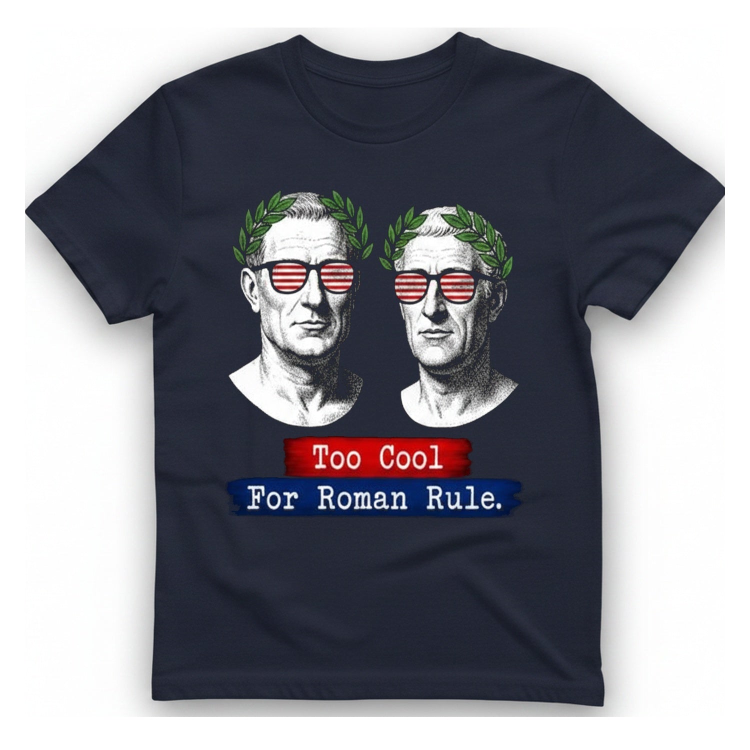 Too Cool For Roman Rule T-Shirt - Heather Navy front