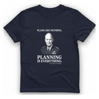 Eisenhower Planning Everything T-Shirt - Heather Navy front