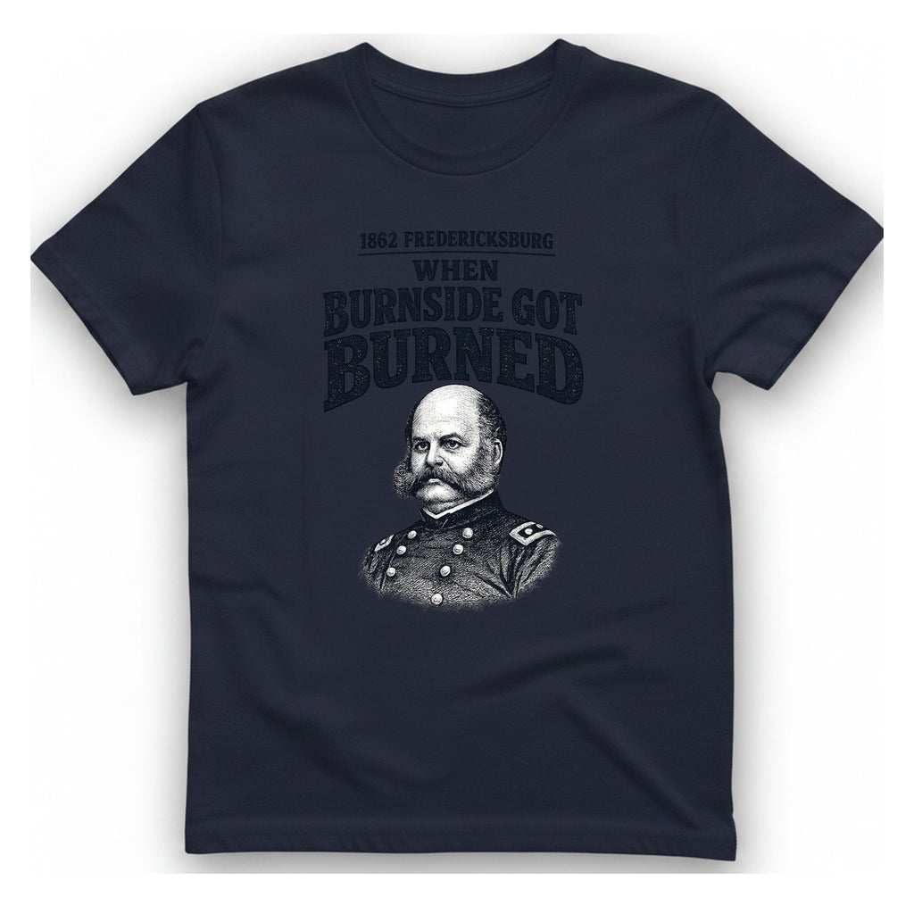 Fredericksburg Burnside Got Burned Vintage T-Shirt - Heather Navy front