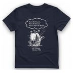Leif Erikson Don'T Be Round T-Shirt - Heather Navy front