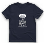 First Phone Call Panic T-Shirt - Heather Navy front