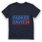 Parker Davis T-Shirt - Heather Navy front