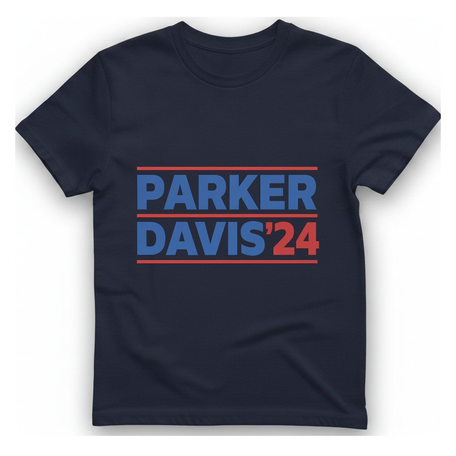 Parker Davis T-Shirt - Heather Navy front