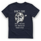 Don'T Fire Until You See T-Shirt - Heather Navy front