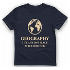 Geography It Just One Place T-Shirt - Heather Navy front
