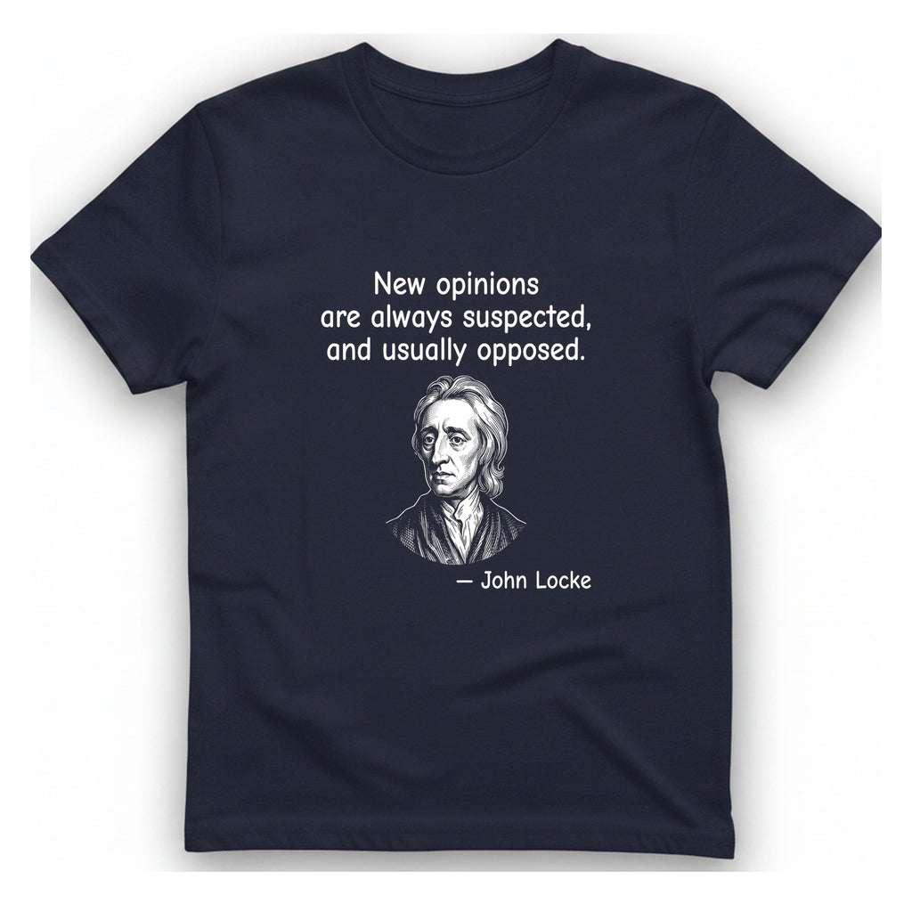 Locke New Opinions T-Shirt - Heather Navy front