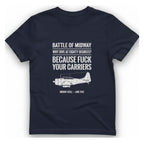 Battle of Midway T-Shirt - Heather Navy front