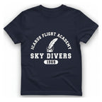 Icarus Flight Academy T-Shirt - Heather Navy front