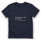 Industrial Revolution Quote T-Shirt - Heather Navy front