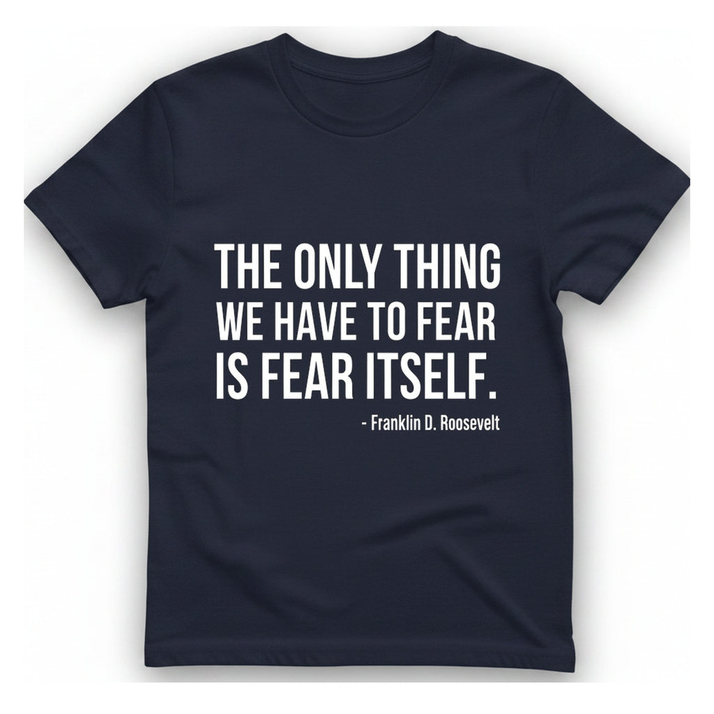 The Only Thing We Have T-Shirt - Heather Navy front