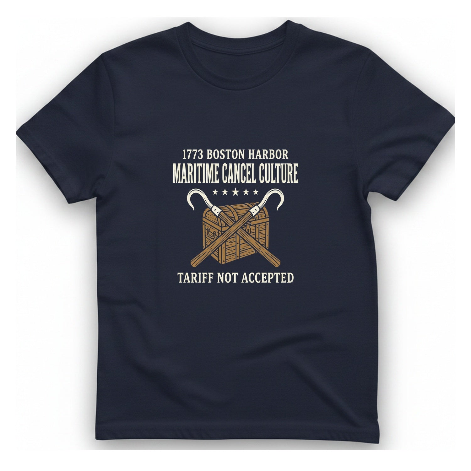 Maritime Cancel Culture T-Shirt - Heather Navy front