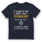 Technology Mindset Anyway T-Shirt - Heather Navy front