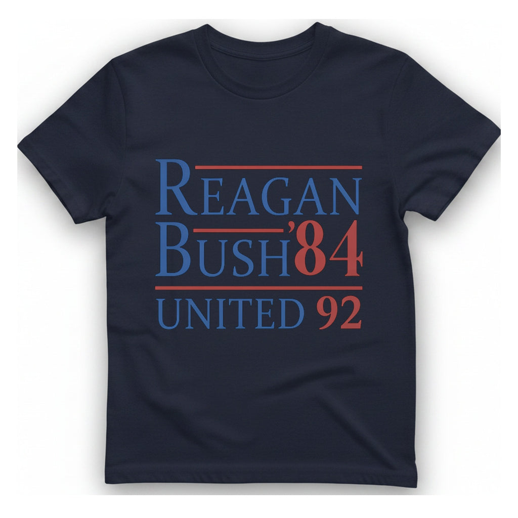 Reagan Bush United T-Shirt - Heather Navy front
