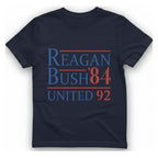 Reagan Bush United T-Shirt - Heather Navy front