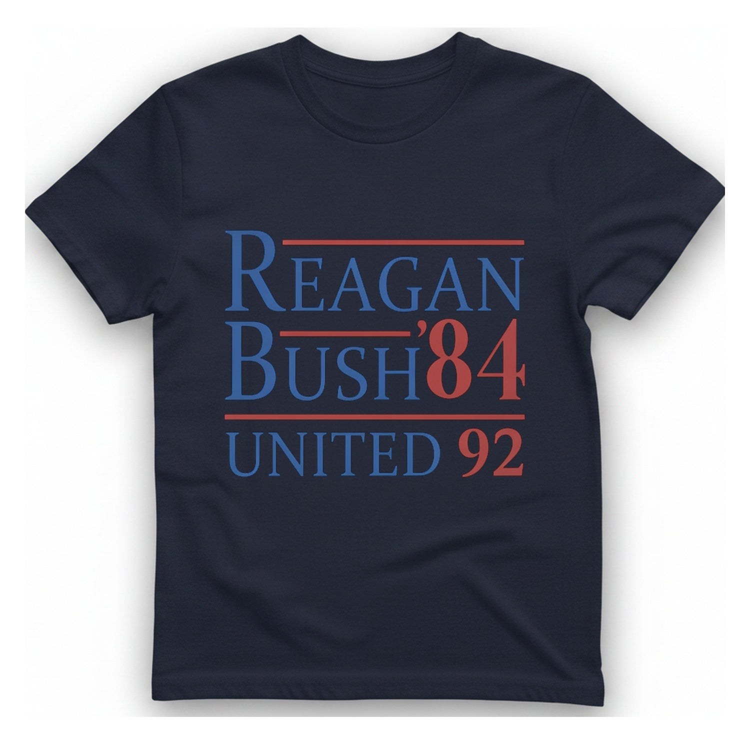 Reagan Bush United T-Shirt - Heather Navy front