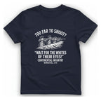 Whites of Their Eyes Bunker T-Shirt - Heather Navy front