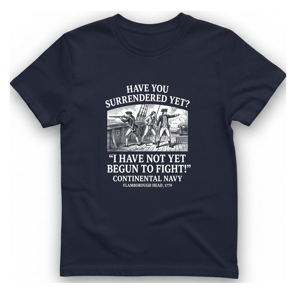Not Yet Begun To Fight T-Shirt - Heather Navy front