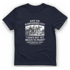 Not Yet Begun To Fight T-Shirt - Heather Navy front