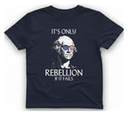 Rebellion If It Fails T-Shirt - Heather Navy front