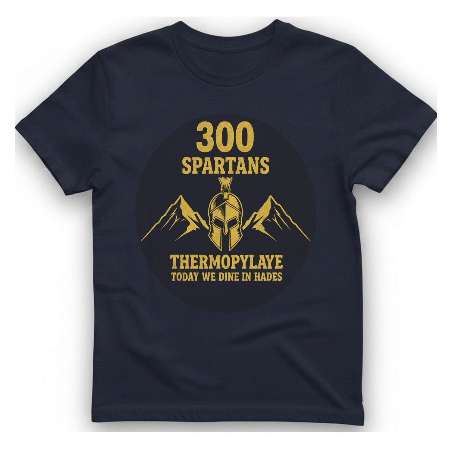 Spartans Thermopylae T-Shirt - Heather Navy front