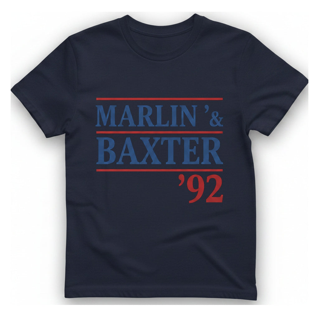 Marlin Baxter T-Shirt - Heather Navy front