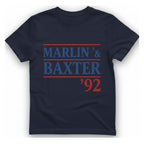 Marlin Baxter T-Shirt - Heather Navy front