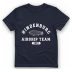 Hindenburg Airship Team T-Shirt - Heather Navy front