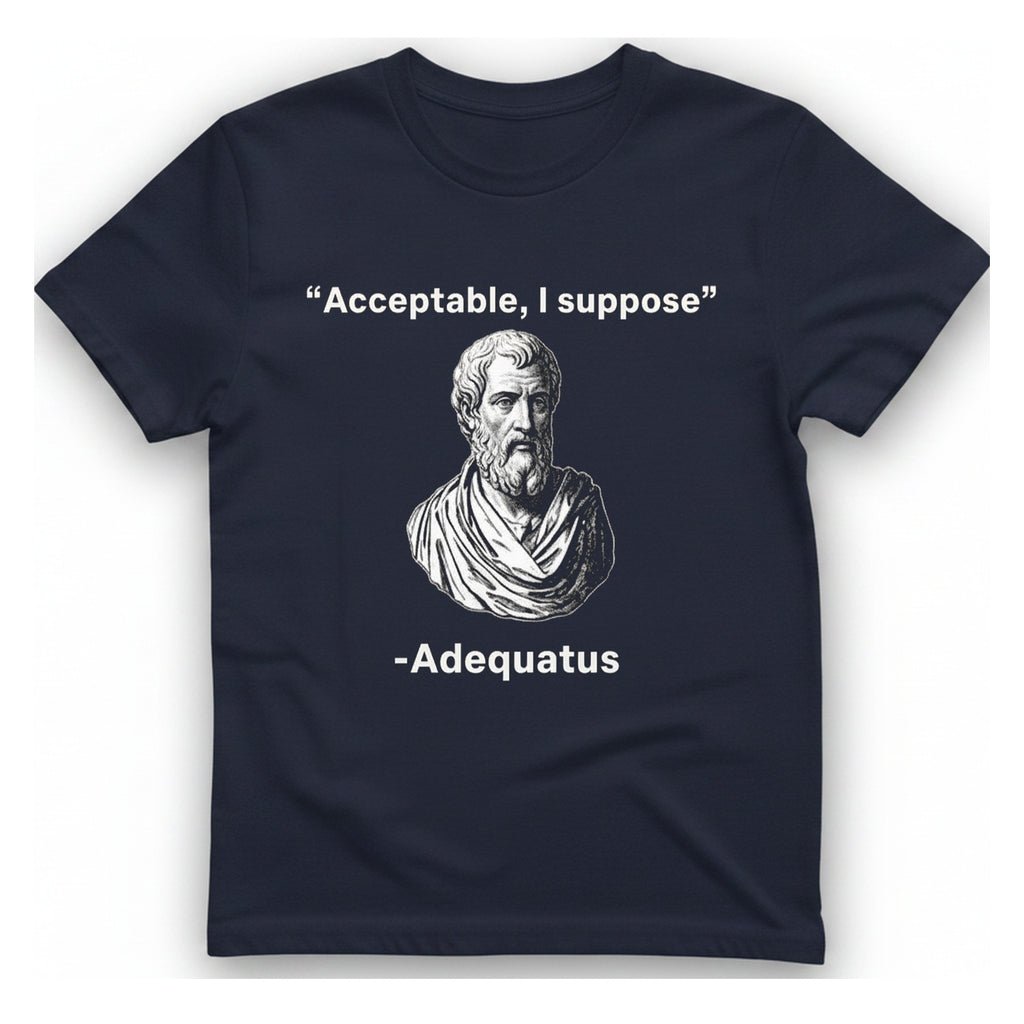 Acceptable I Suppose T-Shirt - Heather Navy front