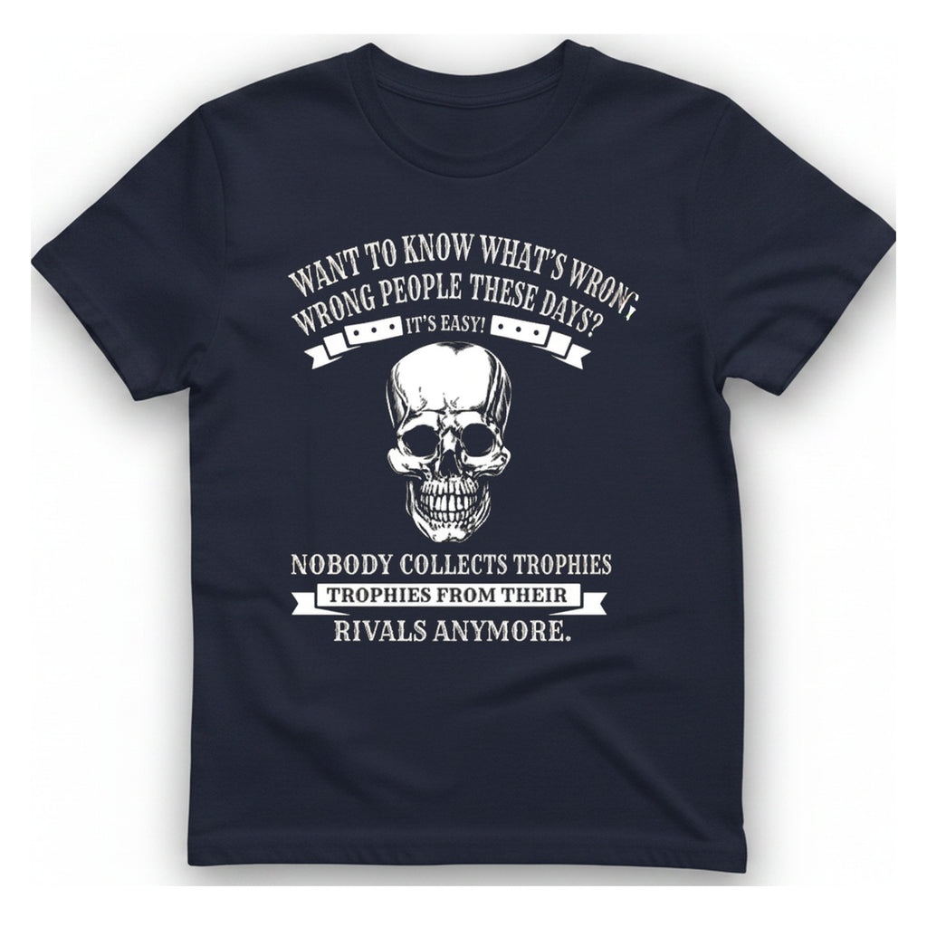 Trophies From Rivals T-Shirt - Heather Navy front