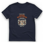 Valley Forge Winter Camping T-Shirt - Heather Navy front