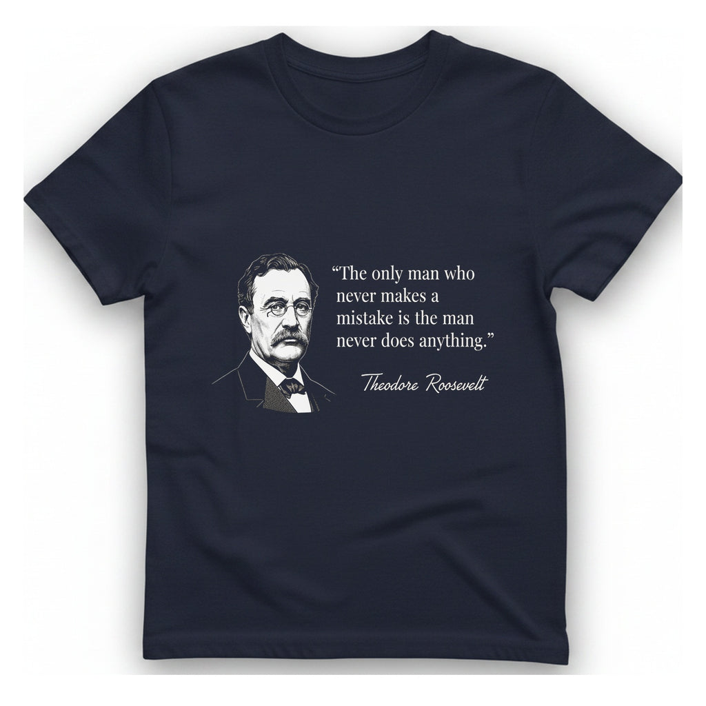 The Only Man Who Never T-Shirt - Heather Navy front