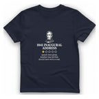 Inaugural Address Review T-Shirt - Heather Navy front