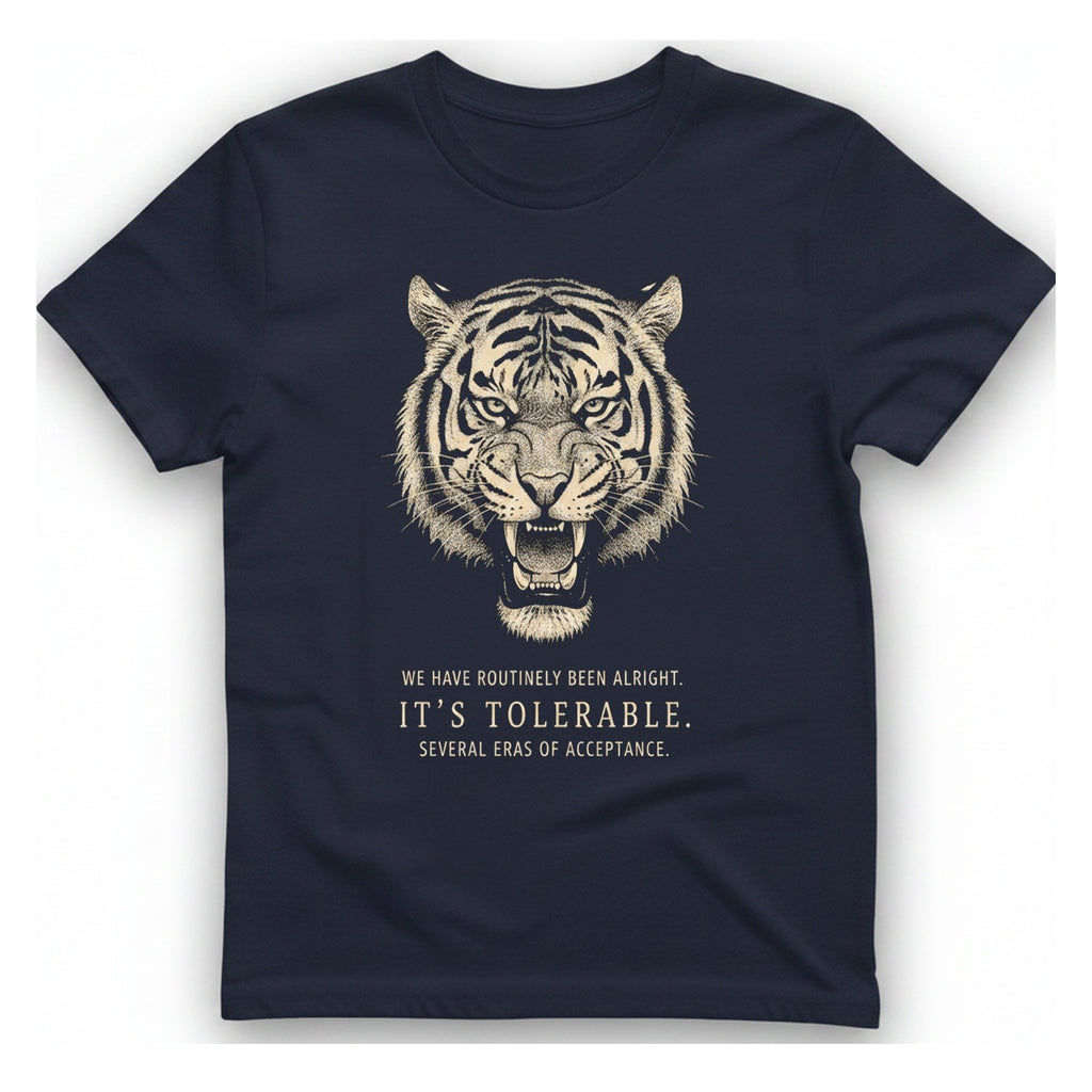 It Tolerable Tiger T-Shirt - Heather Navy front