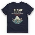 Titanic Swim Team T-Shirt - Heather Navy front