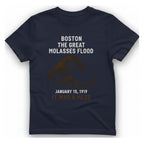Boston The Great Molasses Flood T-Shirt - Heather Navy front