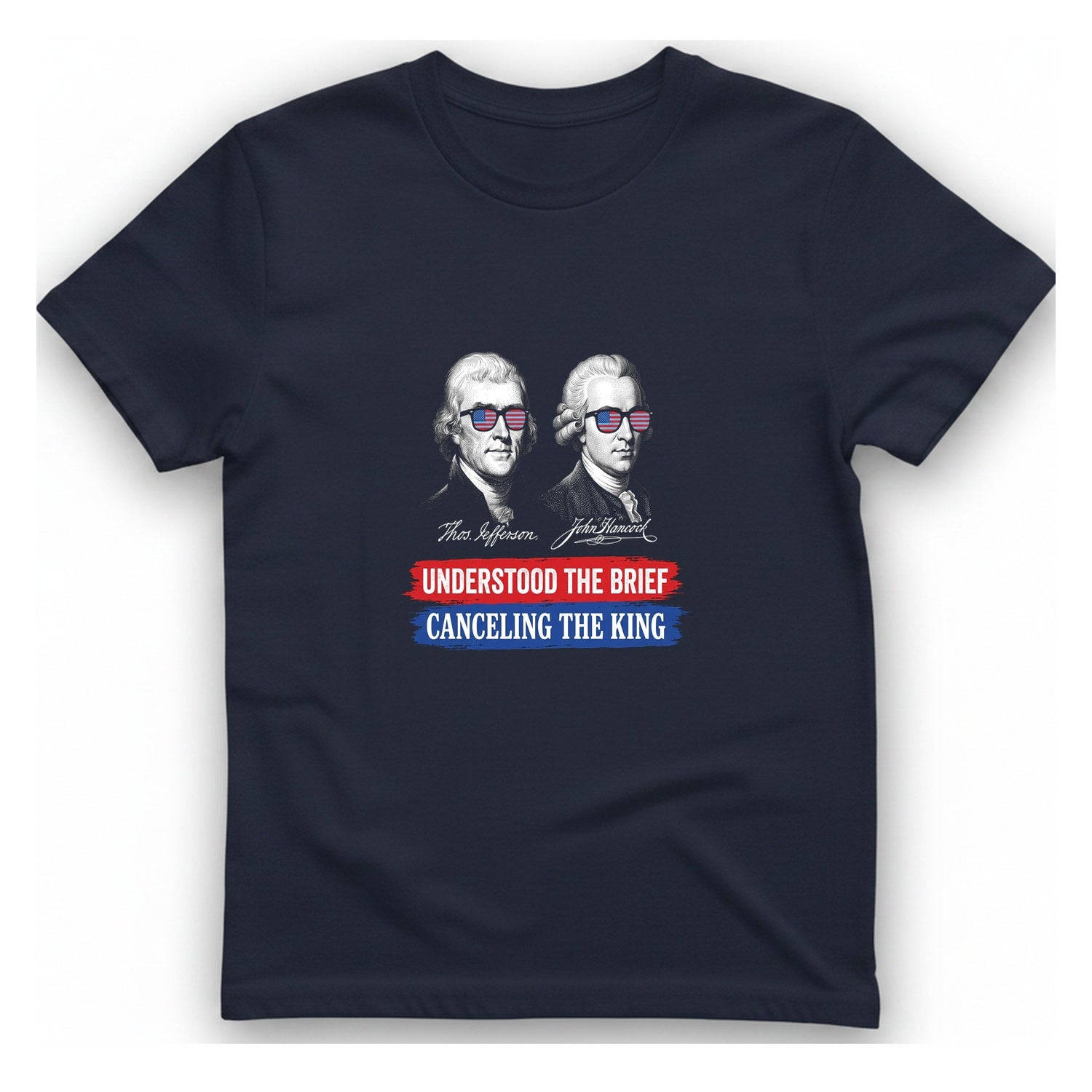 Jefferson Hancock Canceling The King T-Shirt - Heather Navy front