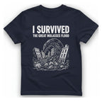Great Molasses Flood T-Shirt - Heather Navy front