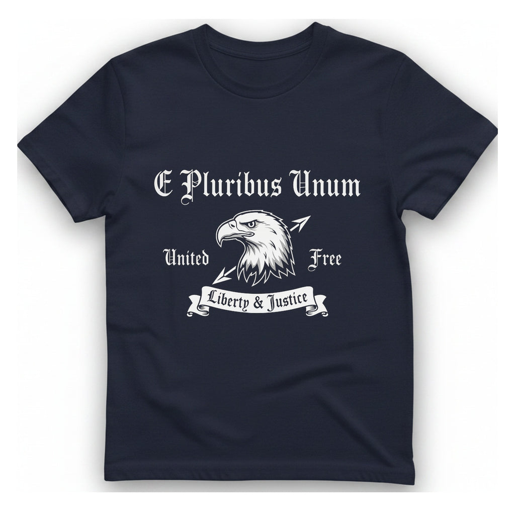 E Pluribus Unum T-Shirt - Heather Navy front