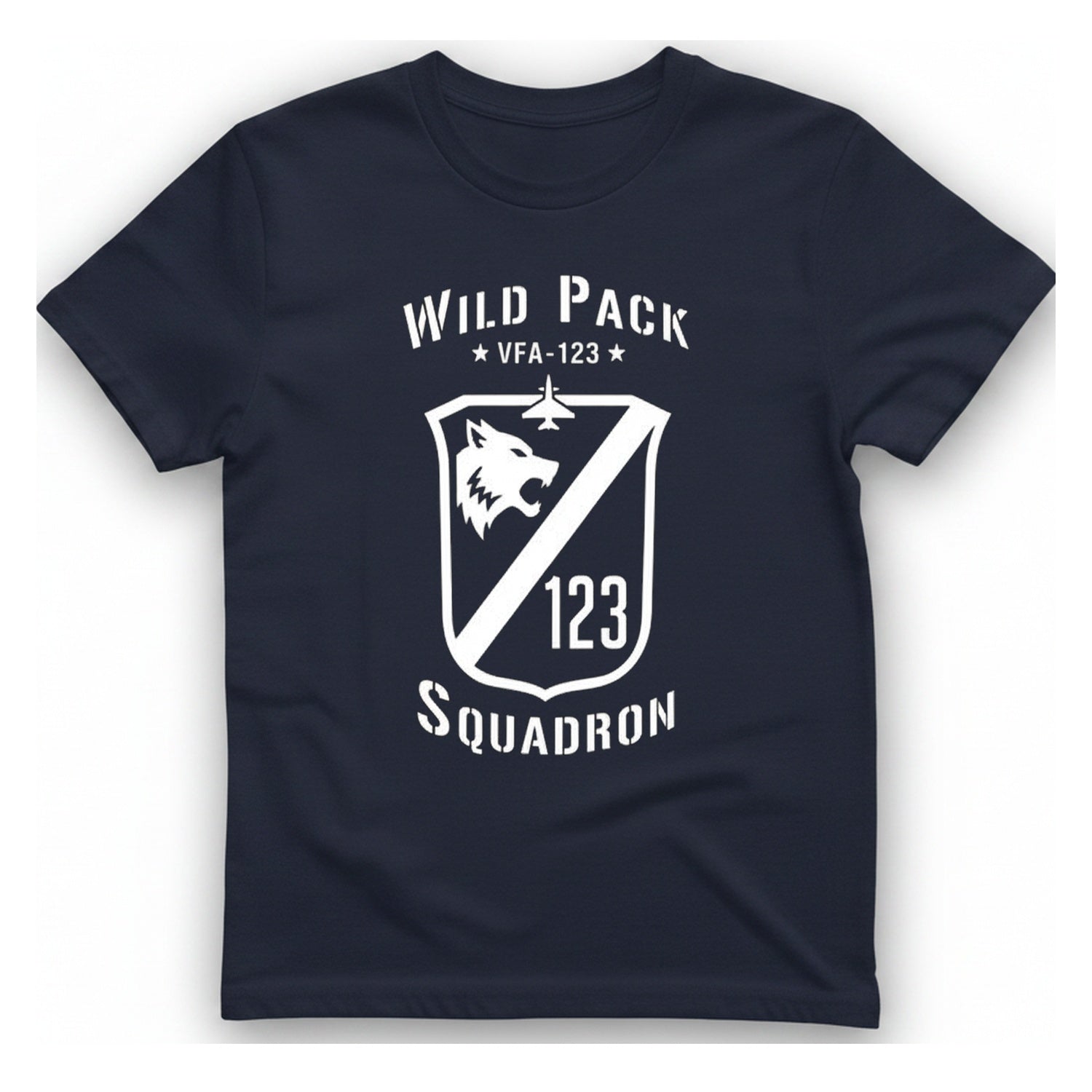 Wild Pack Vfa Squadron T-Shirt - Heather Navy front