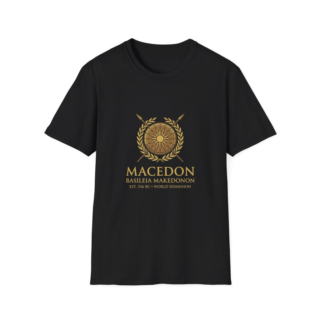 Macedonian Empire Crest T-Shirt - Black front