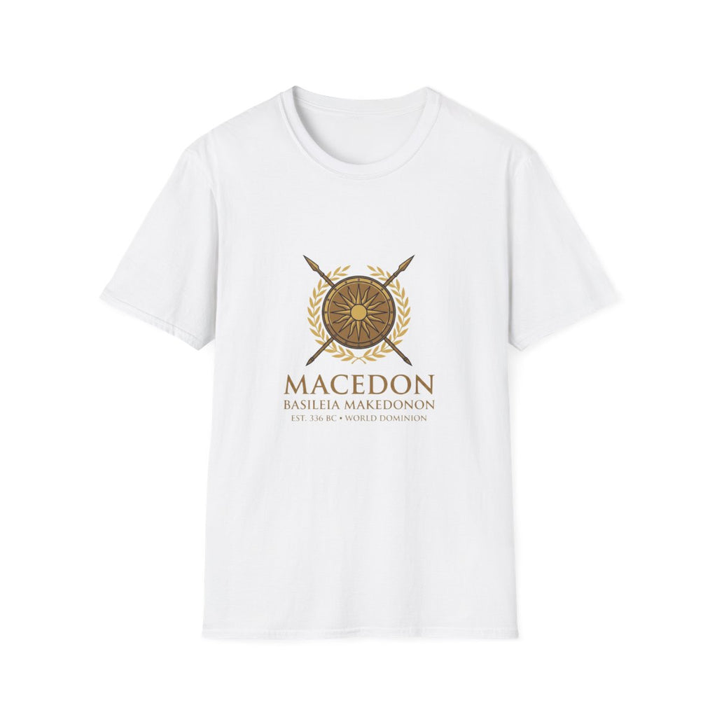 Macedonian Empire Crest T-Shirt - White front