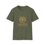 Macedonian Empire Crest T-Shirt - Military Green front