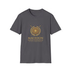 Macedonian Empire Crest T-Shirt - Charcoal front